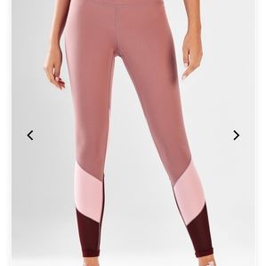 Fabletics Mid rise power hold color block leggings